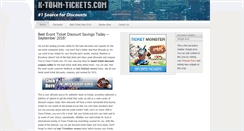 Desktop Screenshot of ktowntickets.com