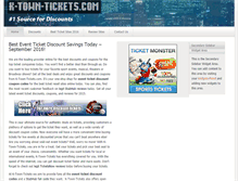 Tablet Screenshot of ktowntickets.com